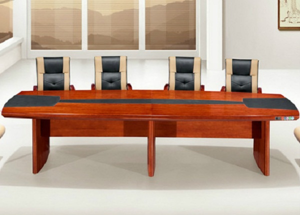 实木喷漆会议桌椅 简约现代条形会议桌 SHYZ018