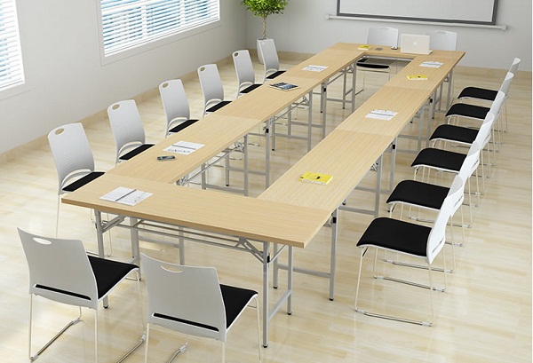 会议桌 折叠条形桌子 培训桌椅 长条桌 长桌组合 办公桌椅 HYZBS2017030201