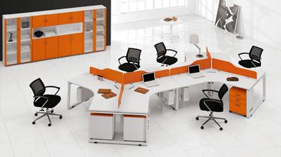 三款橘色办公室屏风清凉来袭