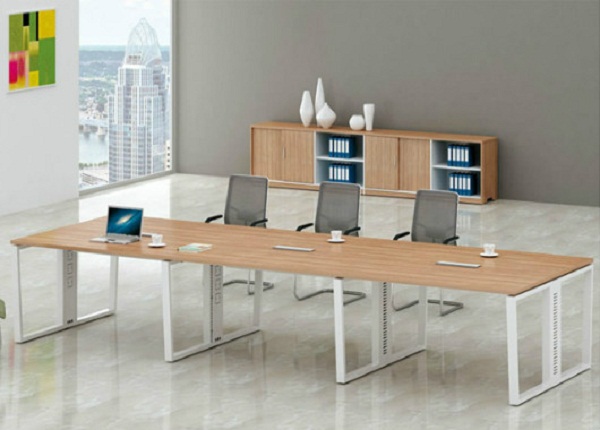 简约现代板式会议桌 条形会客桌接待台 WBHYZ033