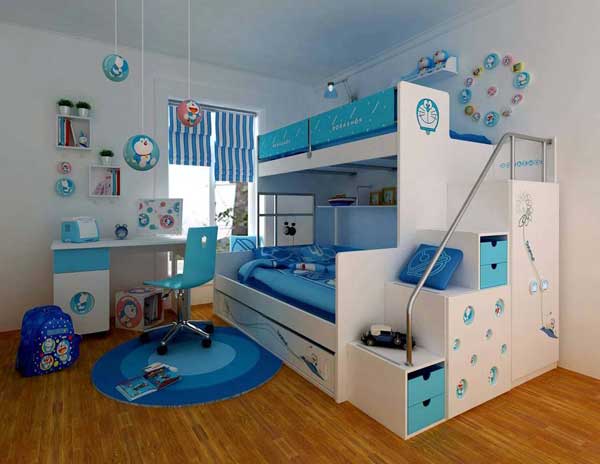 双层公寓床之打造温馨儿童房案例赏析